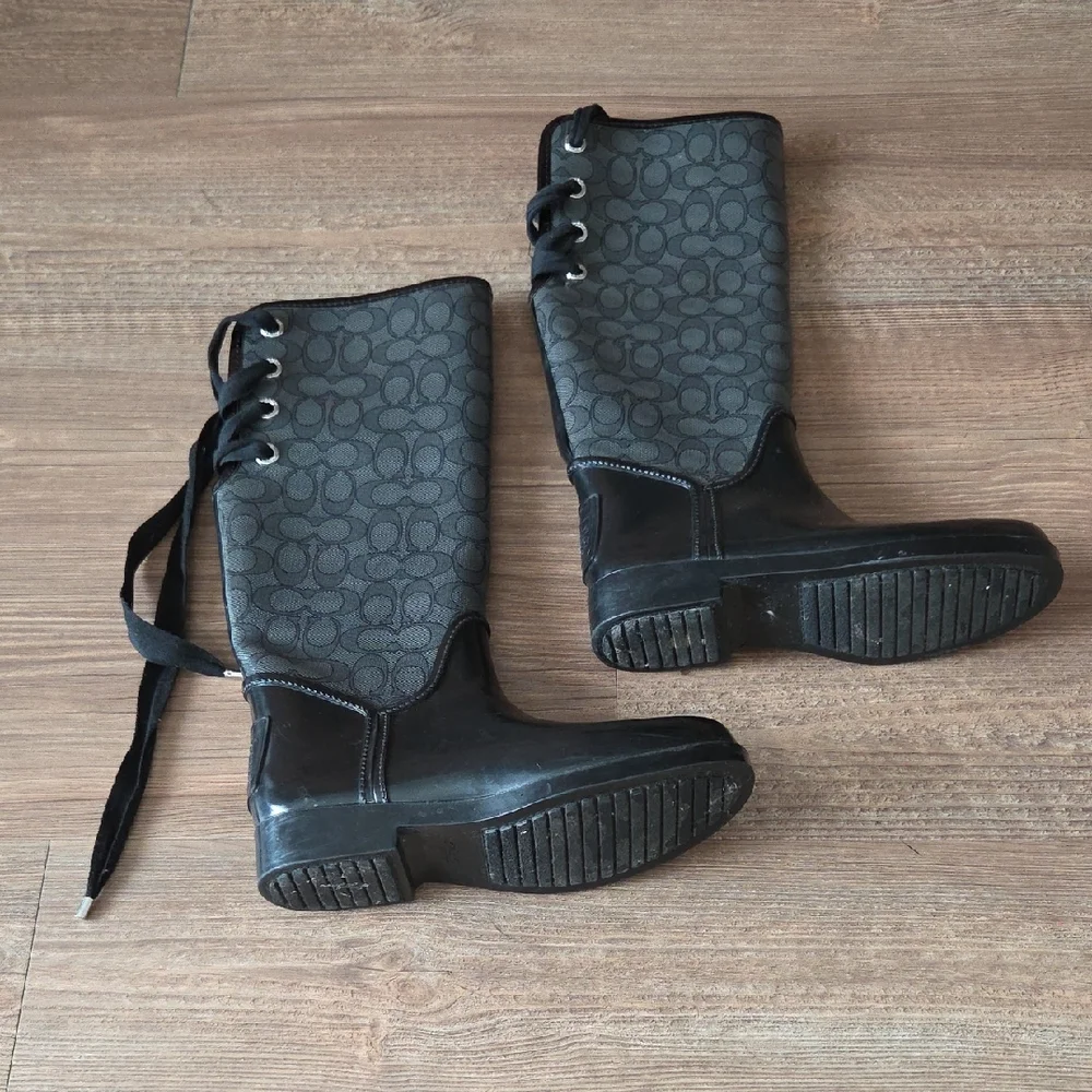 Stylish Black Coach Women's Boots